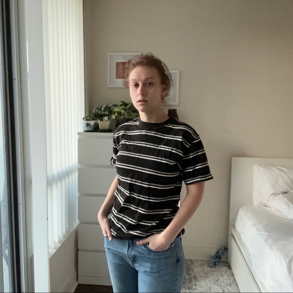 Bitch Skateboards Striped Tshirt L - Picture 3 of 4